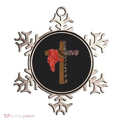 John 3:16 Christian Cross Bible Ornament