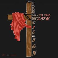 John 3:16 Christian Cross Bible Baby Bodysuit thumb 2