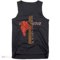 John 3:16 Christian Cross Bible Tank Top thumb 0