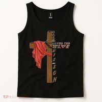 John 3:16 Christian Cross Bible Tank Top thumb 2
