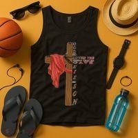 John 3:16 Christian Cross Bible Tank Top thumb 4