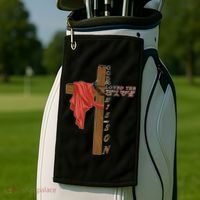 John 3:16 Christian Cross Bible Golf Towel thumb 2