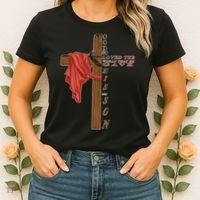 John 3:16 Christian Cross Bible Women's T-Shirt thumb 2