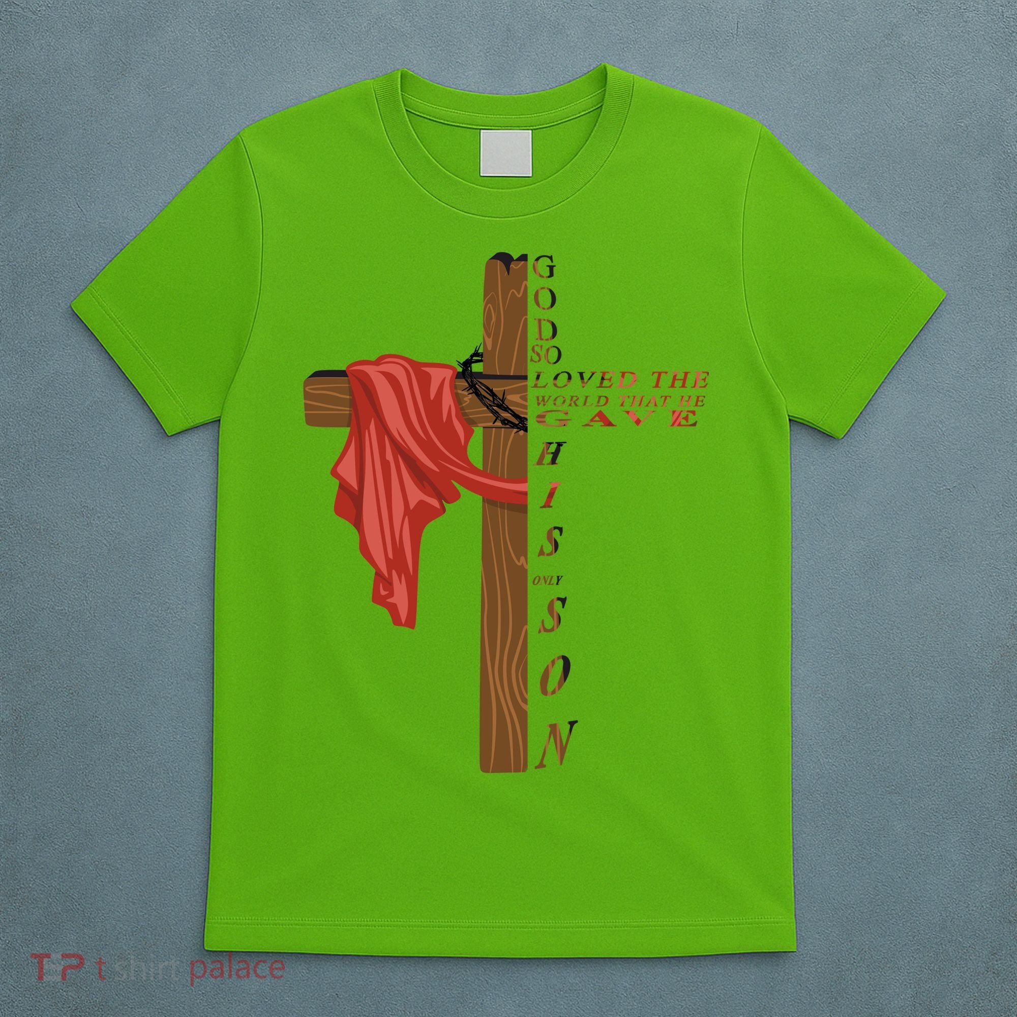 John 3:16 Christian Cross Bible T-Shirt
