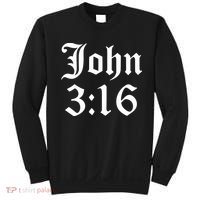 John 3:16 Christian Faith Inspirational Sweatshirt thumb 0