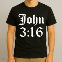 John 3:16 Christian Faith Inspirational T-Shirt thumb 3