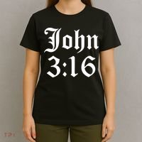 John 3:16 Christian Faith Inspirational T-Shirt thumb 4