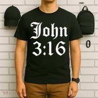 John 3:16 Christian Faith Inspirational T-Shirt thumb 6