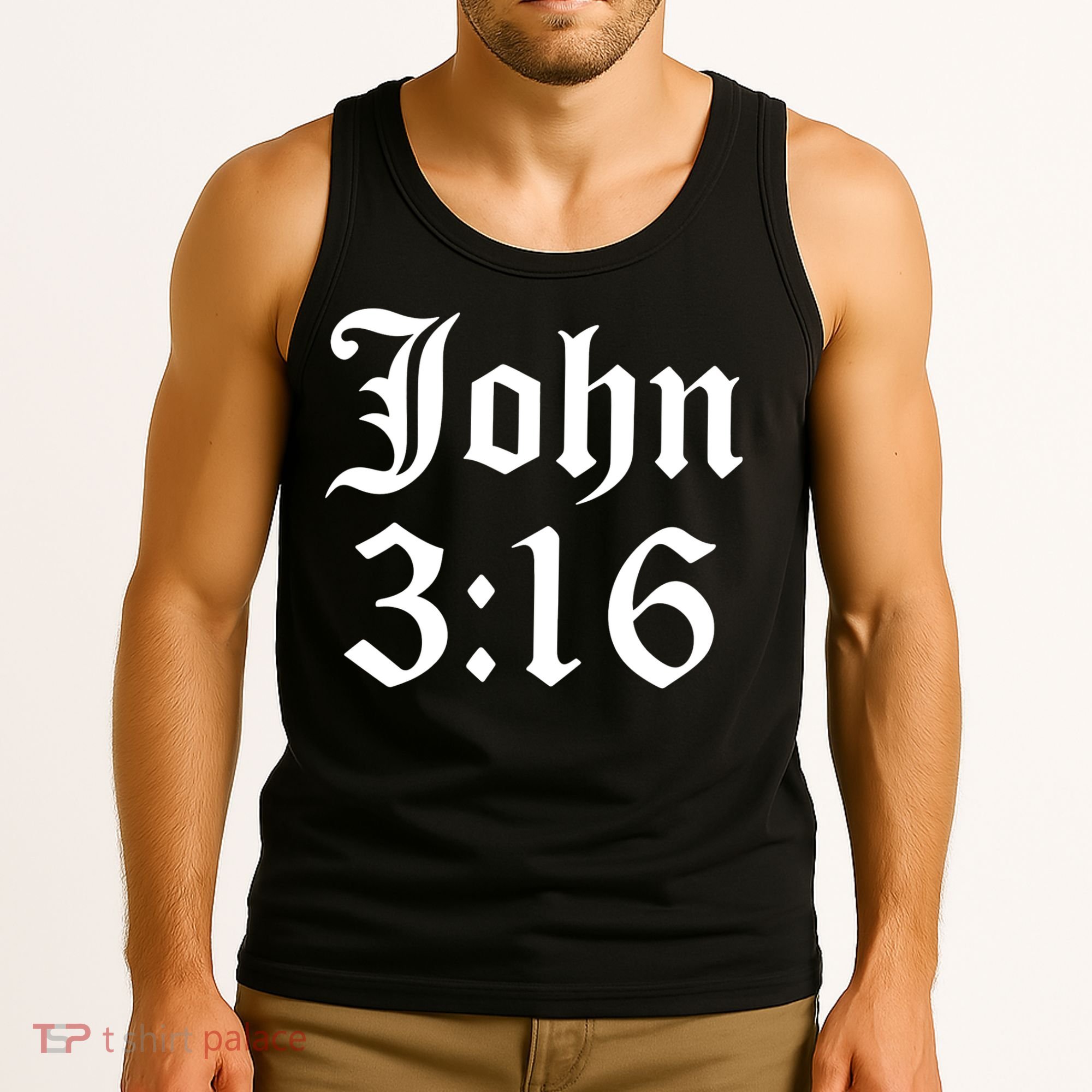 John 3:16 Christian Faith Inspirational Tank Top