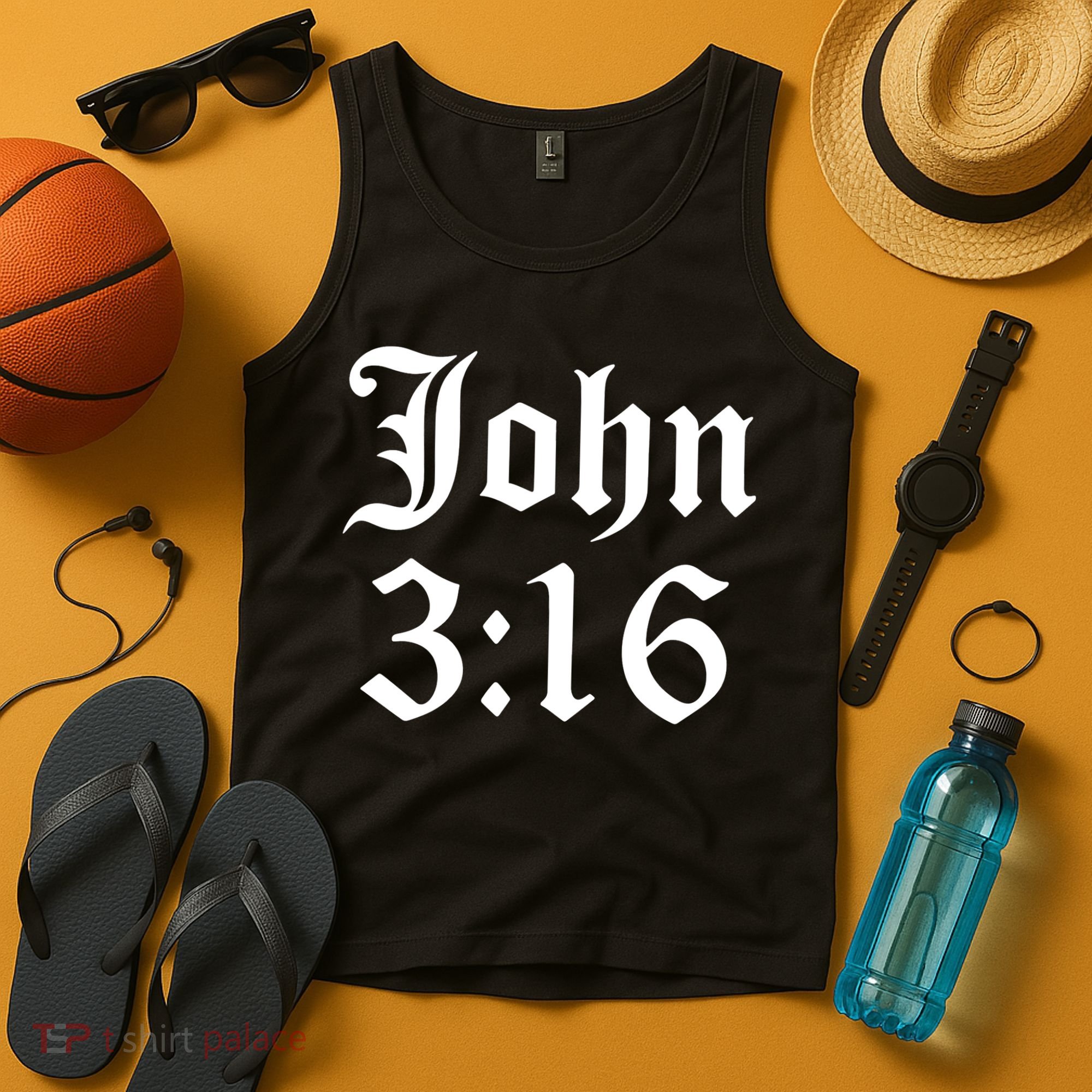 John 3:16 Christian Faith Inspirational Tank Top