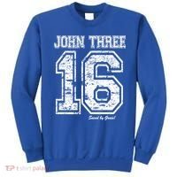 John 3:16 Christian Religious Salvation Gospel Bible Gift Meaningful Gift Sweatshirt thumb 0