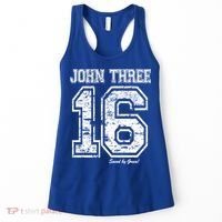 John 3:16 Christian Religious Salvation Gospel Bible Gift Meaningful Gift Women's Tank Top thumb 0