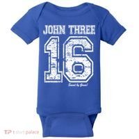 John 3:16 Christian Religious Salvation Gospel Bible Gift Meaningful Gift Baby Bodysuit thumb 0