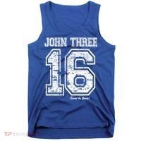 John 3:16 Christian Religious Salvation Gospel Bible Gift Meaningful Gift Tank Top thumb 0
