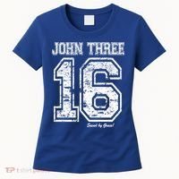 John 3:16 Christian Religious Salvation Gospel Bible Gift Meaningful Gift Women's T-Shirt thumb 0