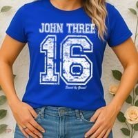 John 3:16 Christian Religious Salvation Gospel Bible Gift Meaningful Gift Women's T-Shirt thumb 2