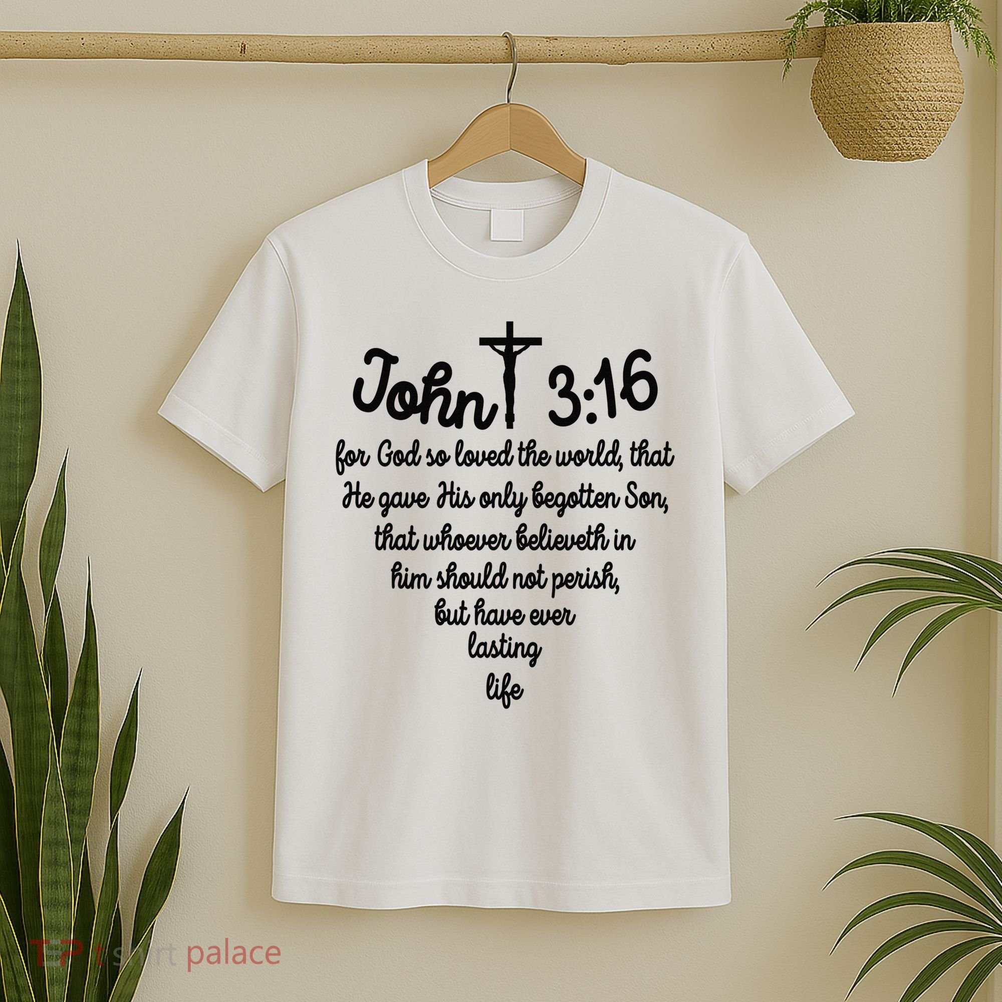 John 316 For God So Loved The World Jesus Christian T-Shirt