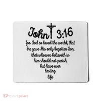John 316 For God So Loved The World Jesus Christian Mousepad thumb 0
