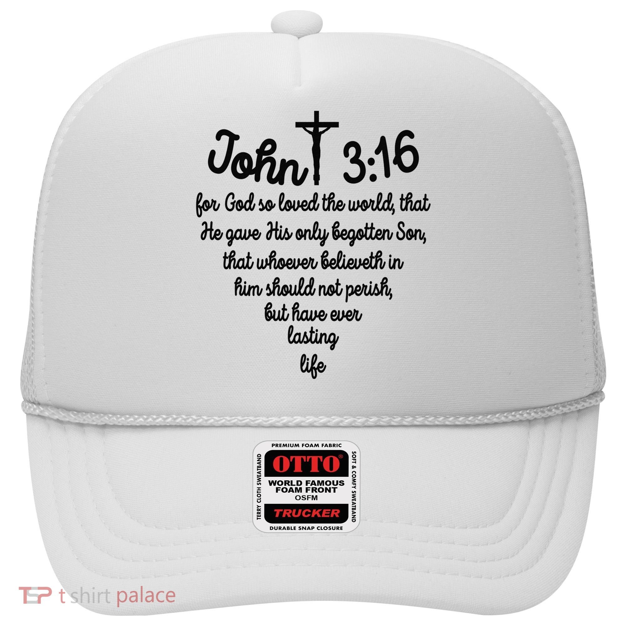 John 316 For God So Loved The World Jesus Christian Hat