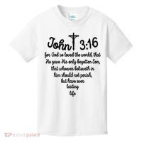 John 316 For God So Loved The World Jesus Christian Kids T-Shirt thumb 0