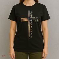 John 316 Jesus Christian God So Loved The World T-Shirt thumb 4