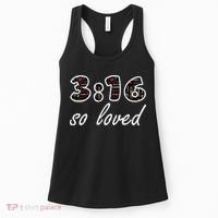 John 316 Jesus Saves Christian Bible Verse Faith Women's Tank Top thumb 0