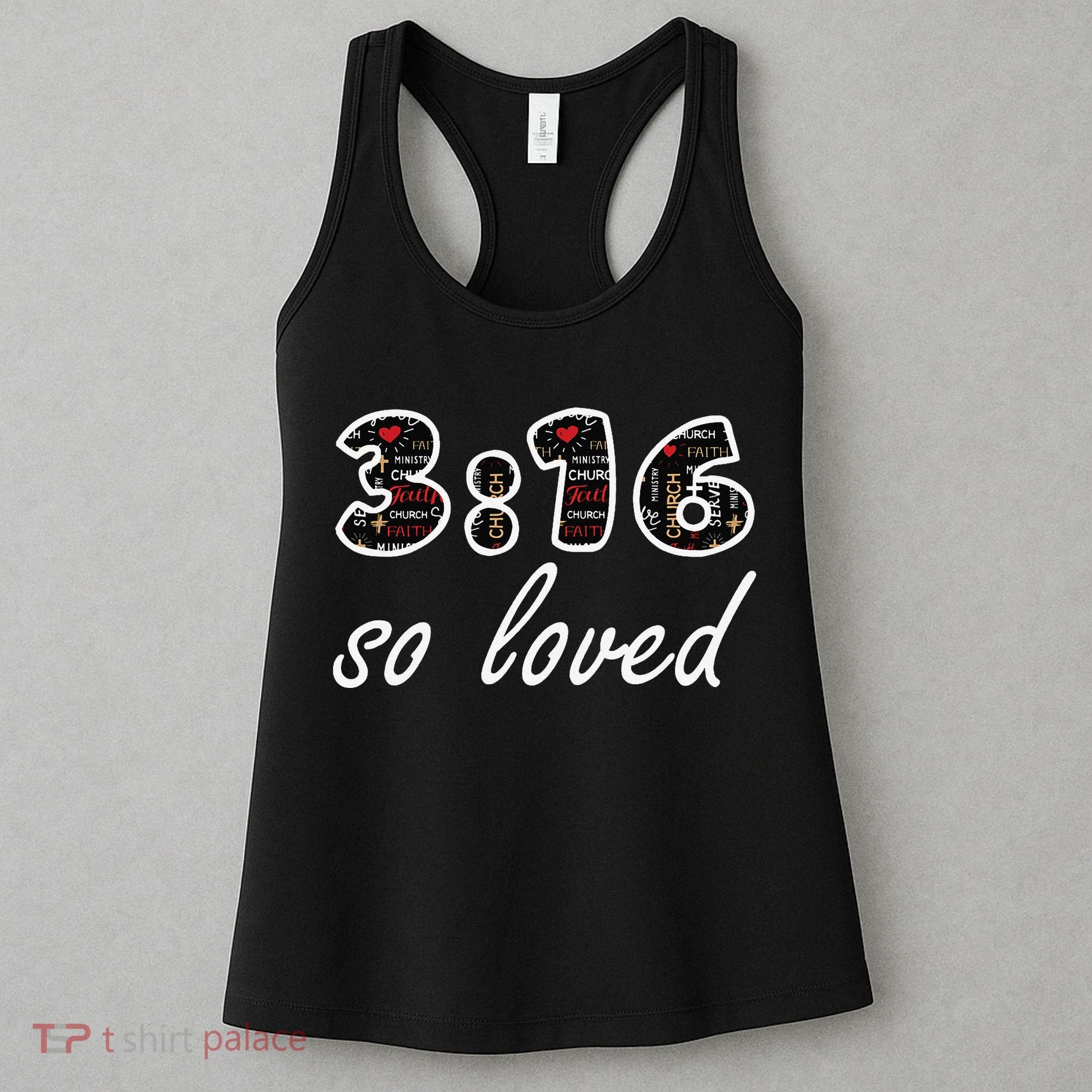 John 316 Jesus Saves Christian Bible Verse Faith Women's Tank Top