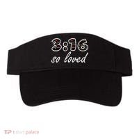 John 316 Jesus Saves Christian Bible Verse Faith Visor thumb 0