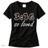John 316 Jesus Saves Christian Bible Verse Faith Women's T-Shirt thumb 0
