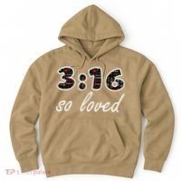 John 316 Jesus Saves Christian Bible Verse Faith Hoodie thumb 0