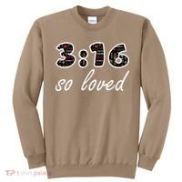 John 316 Jesus Saves Christian Bible Verse Faith Sweatshirt thumb 0