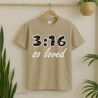 John 316 Jesus Saves Christian Bible Verse Faith T-Shirt thumb 2