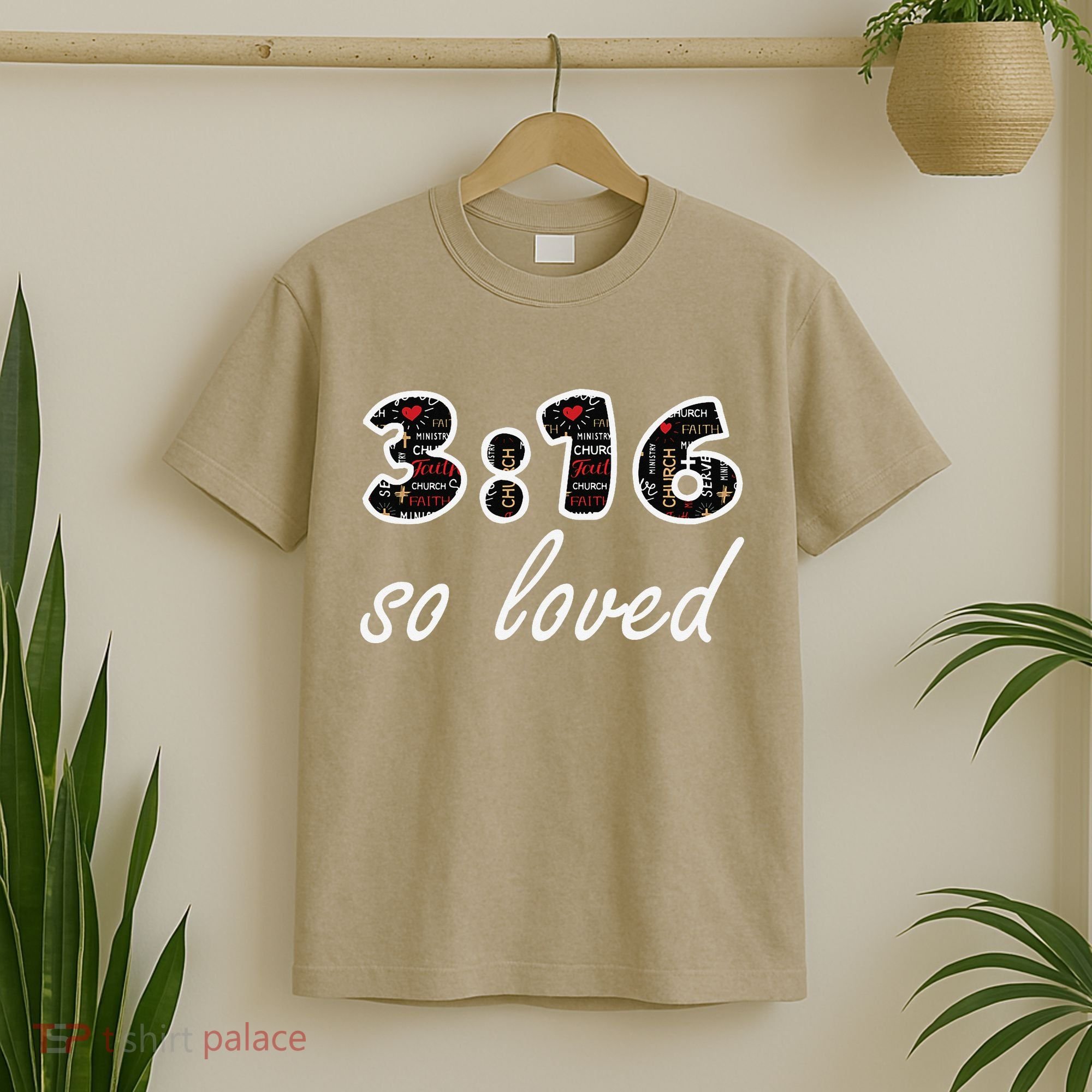 John 316 Jesus Saves Christian Bible Verse Faith T-Shirt