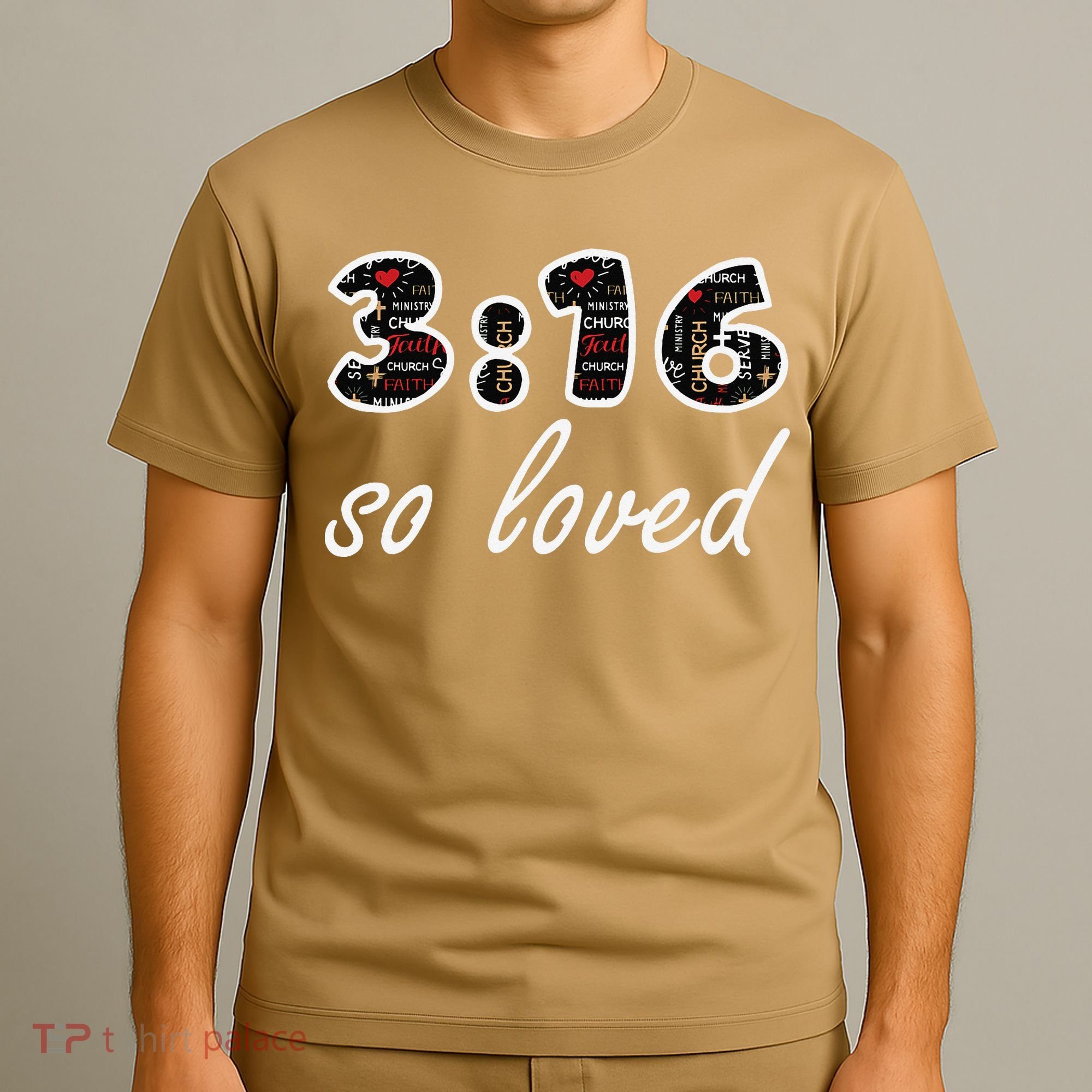 John 316 Jesus Saves Christian Bible Verse Faith T-Shirt