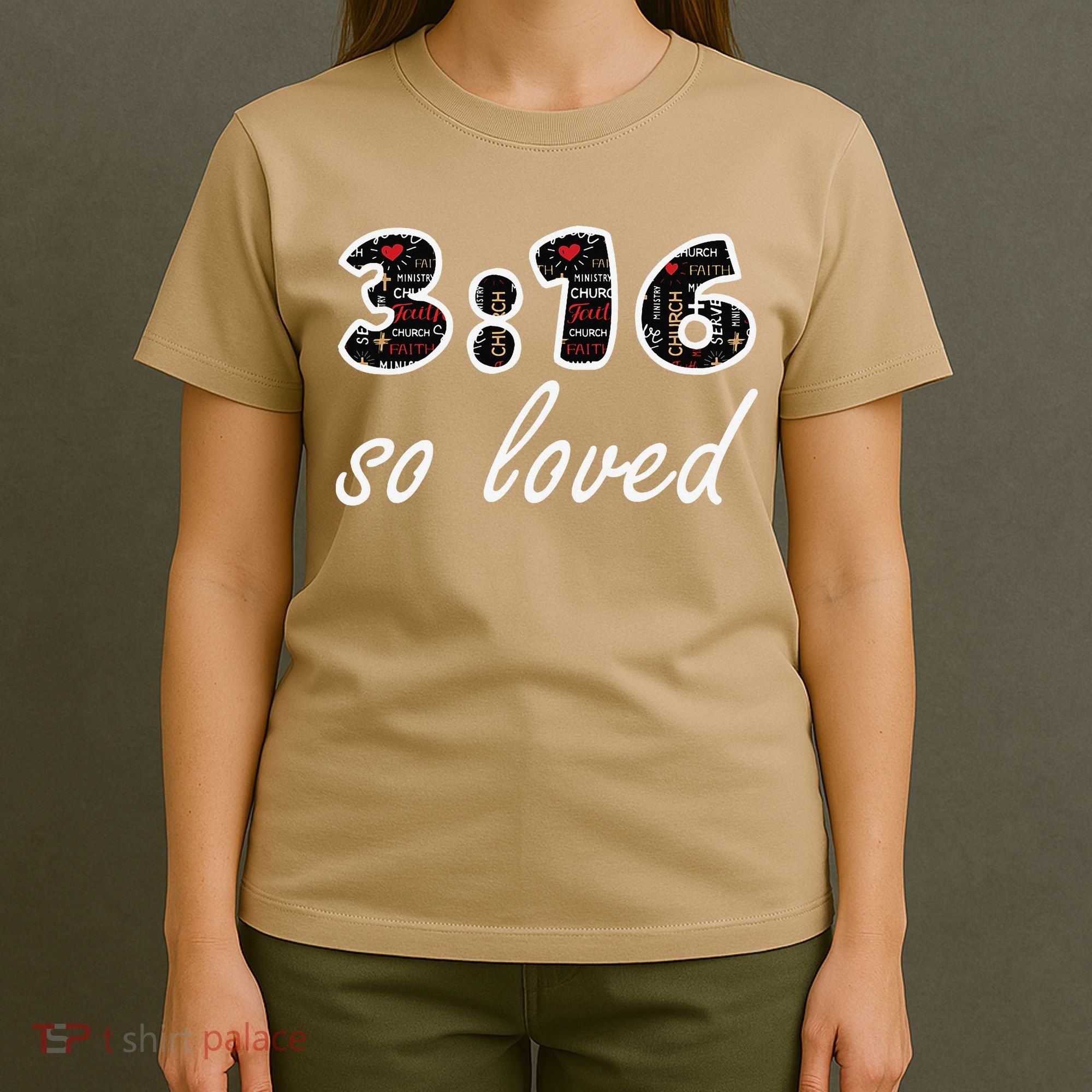 John 316 Jesus Saves Christian Bible Verse Faith T-Shirt