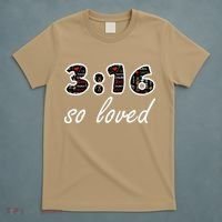 John 316 Jesus Saves Christian Bible Verse Faith T-Shirt thumb 5