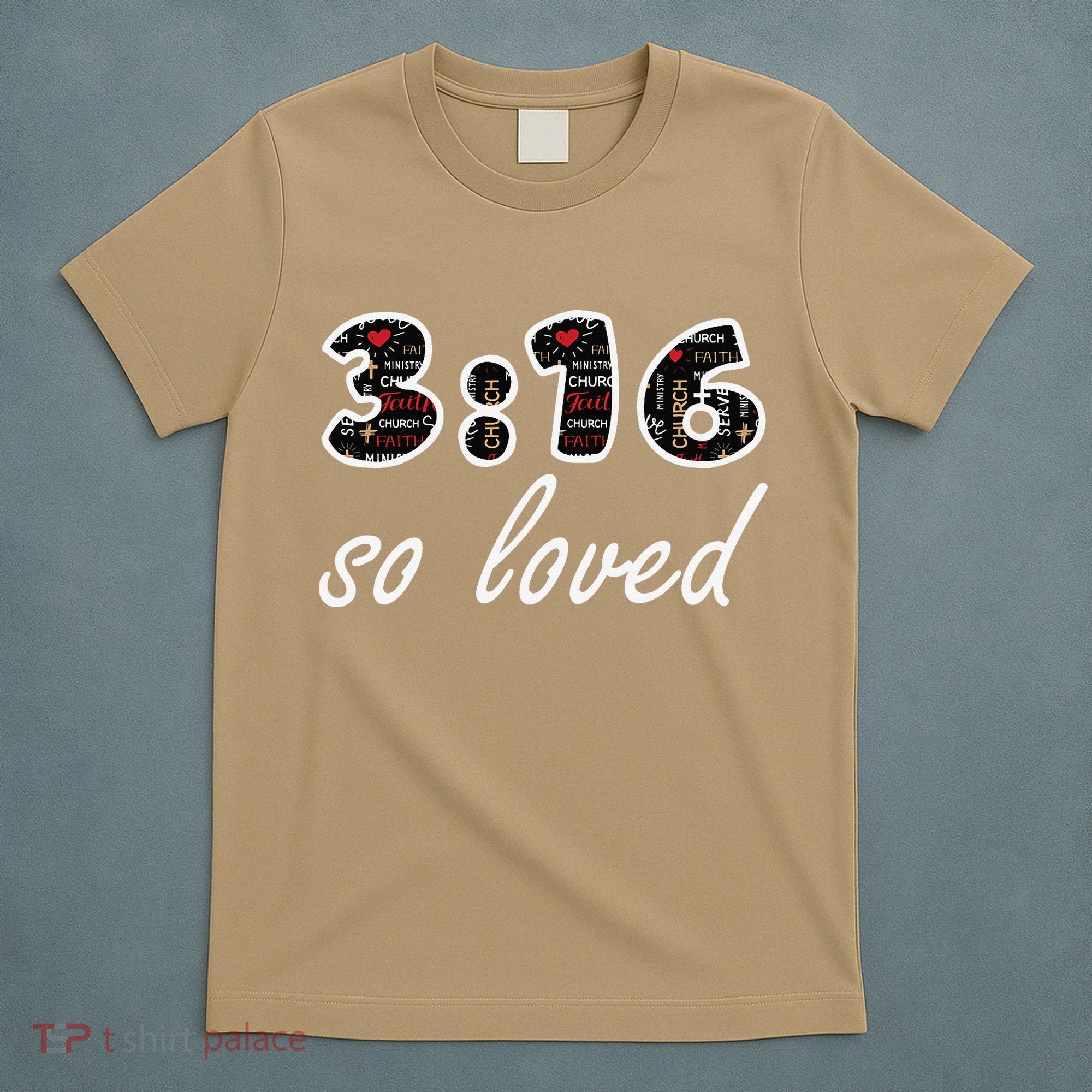 John 316 Jesus Saves Christian Bible Verse Faith T-Shirt