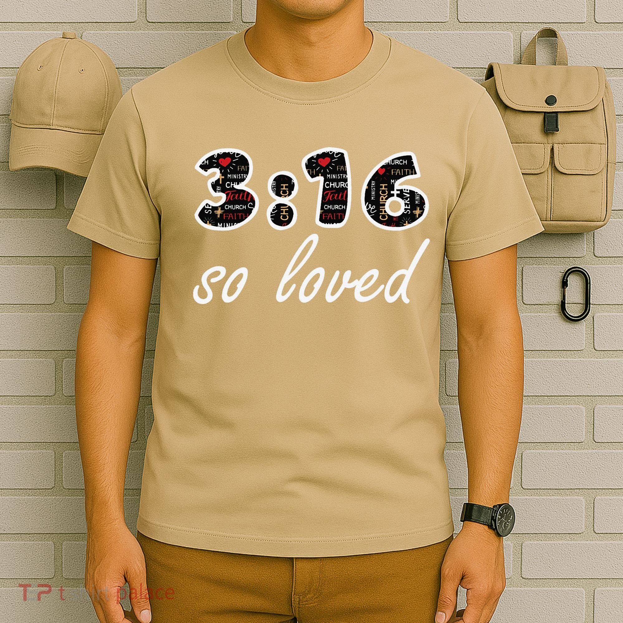 John 316 Jesus Saves Christian Bible Verse Faith T-Shirt