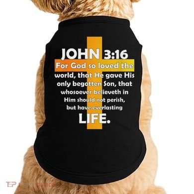 John 316 Kjv Bible Verse Doggie Tank