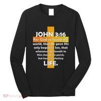 John 316 Kjv Bible Verse Long Sleeve Shirt thumb 0