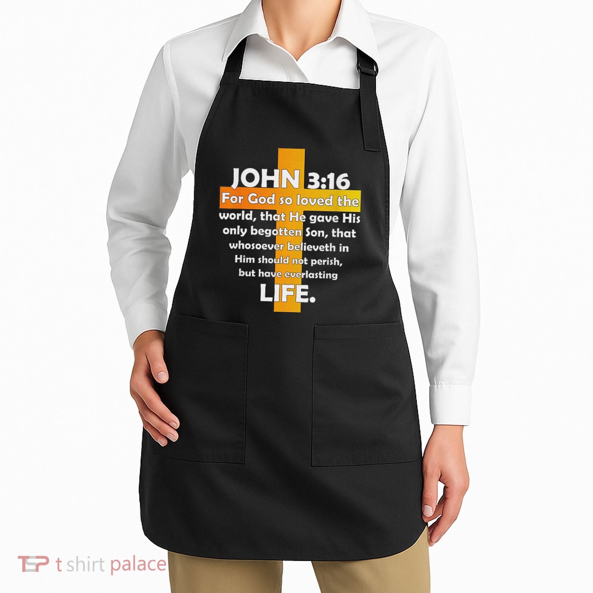 John 316 Kjv Bible Verse Apron