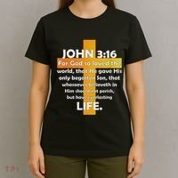 John 316 Kjv Bible Verse T-Shirt thumb 4