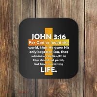 John 316 Kjv Bible Verse Coaster thumb 0