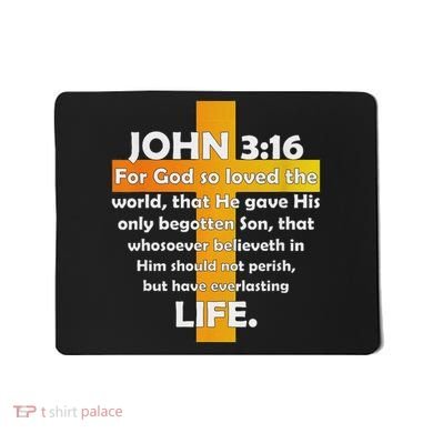 John 316 Kjv Bible Verse Mousepad