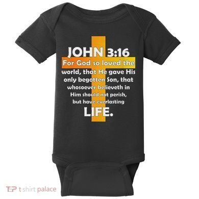 John 316 Kjv Bible Verse Baby Bodysuit