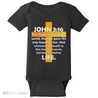 John 316 Kjv Bible Verse Baby Bodysuit thumb 0