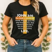 John 316 Kjv Bible Verse Women's T-Shirt thumb 2