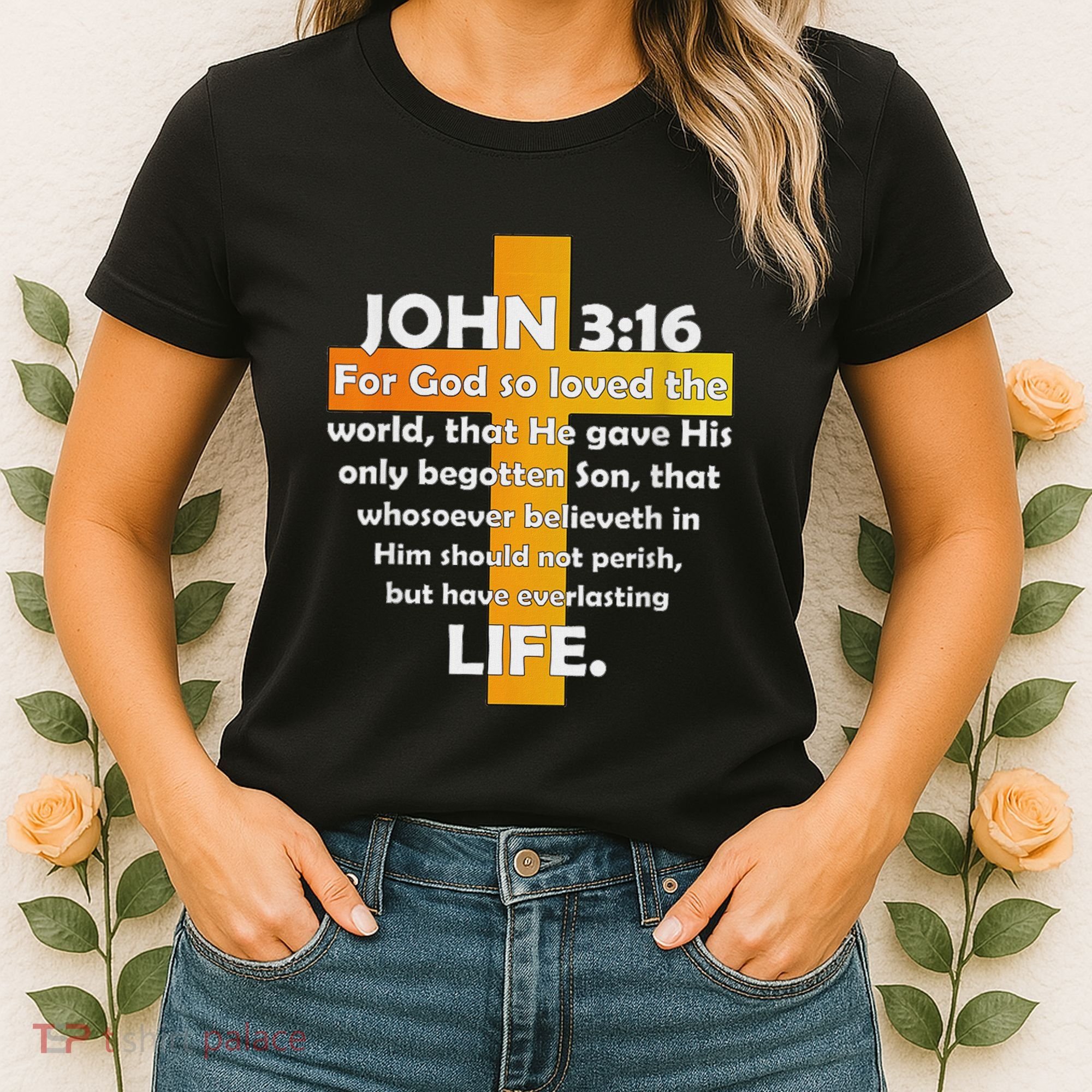 John 316 Kjv Bible Verse Women's T-Shirt