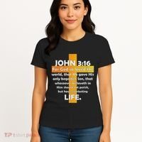 John 316 Kjv Bible Verse Women's T-Shirt thumb 4