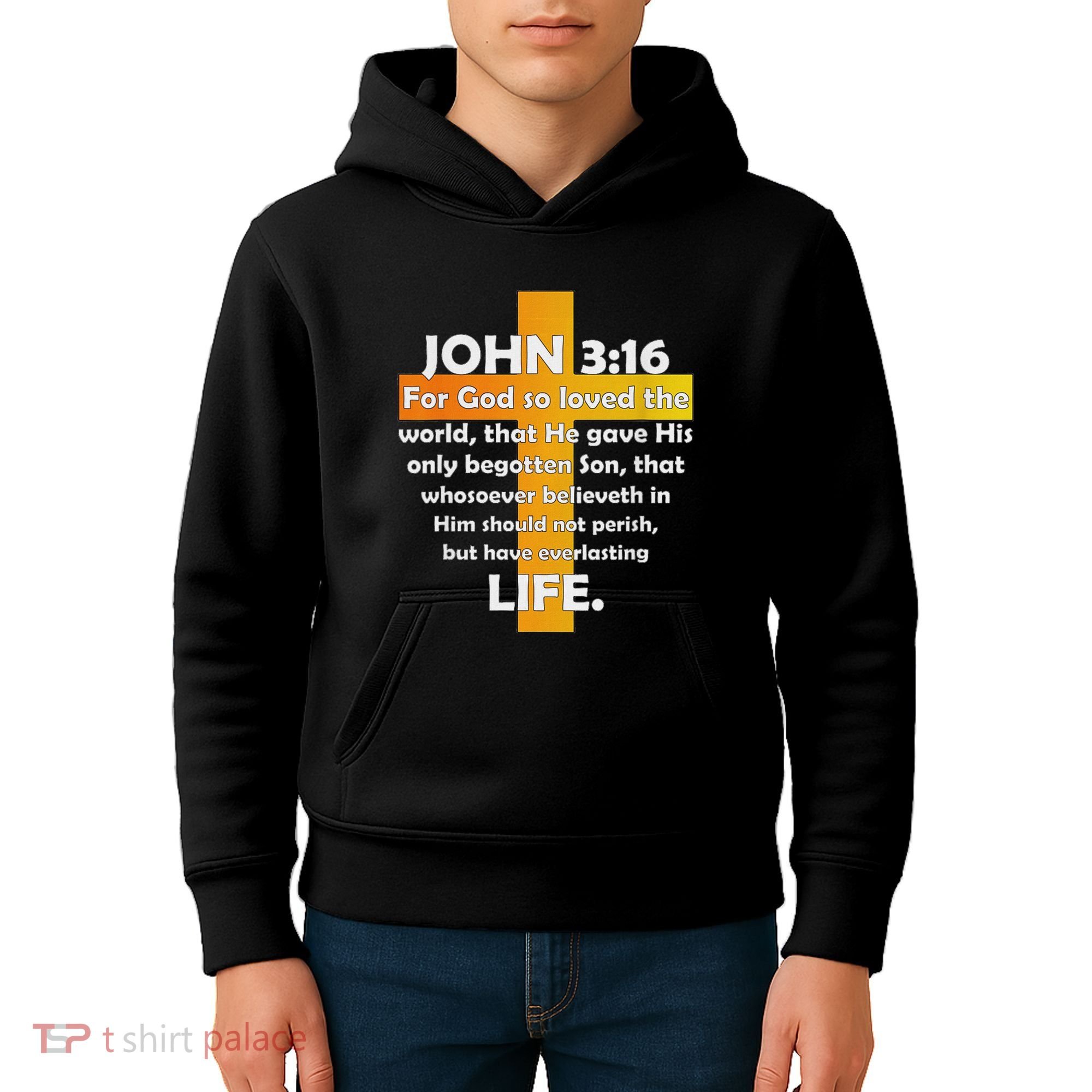 John 316 Kjv Bible Verse Kids Hoodie